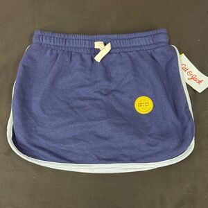 Cat & Jack Navy Skirt with Light Blue Detail built in bike shorts size 8 medium